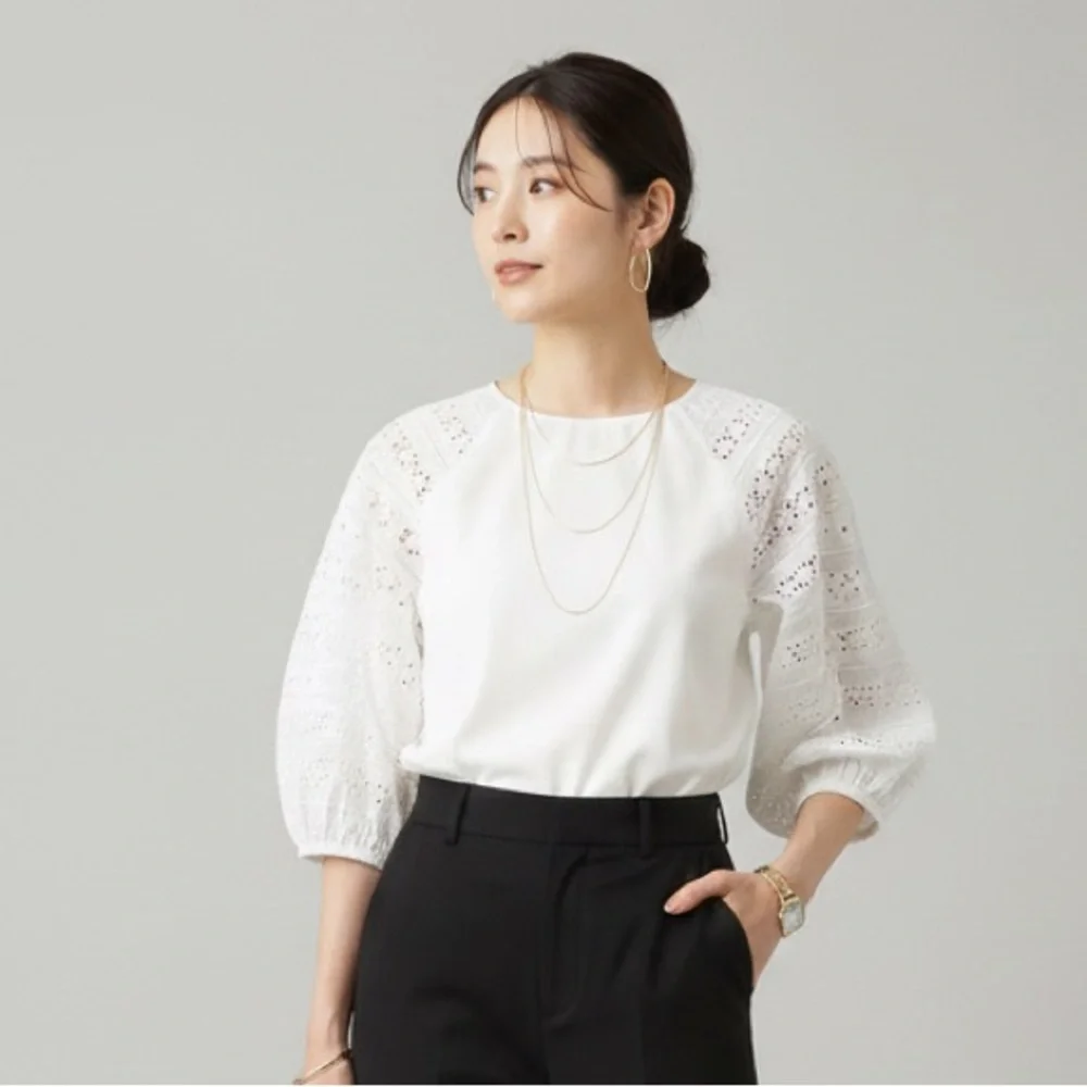 J.‎ Crew Classic White Cotton Top